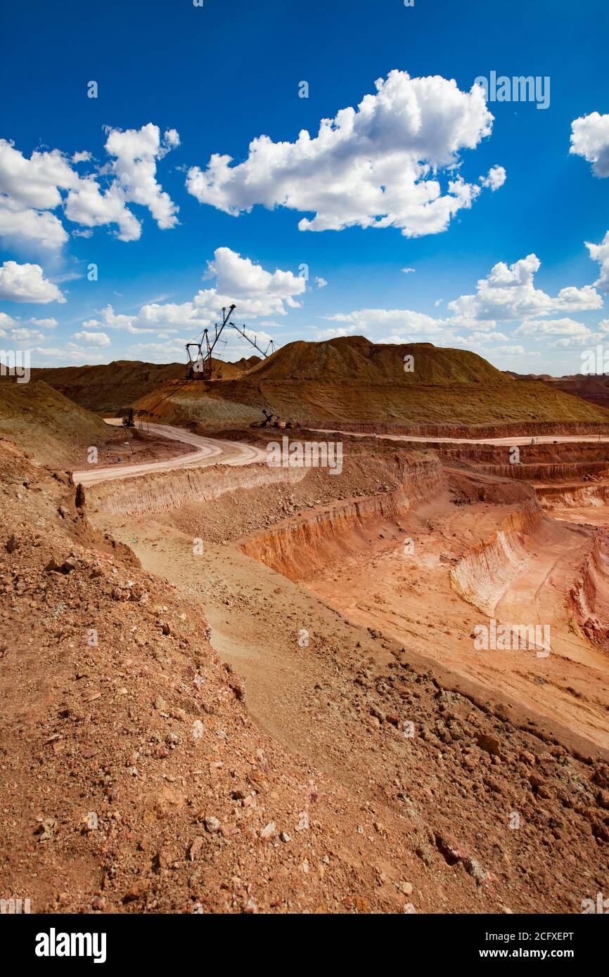 Walking Draglines And Excavator And Steps Of Quarry Color Aluminium