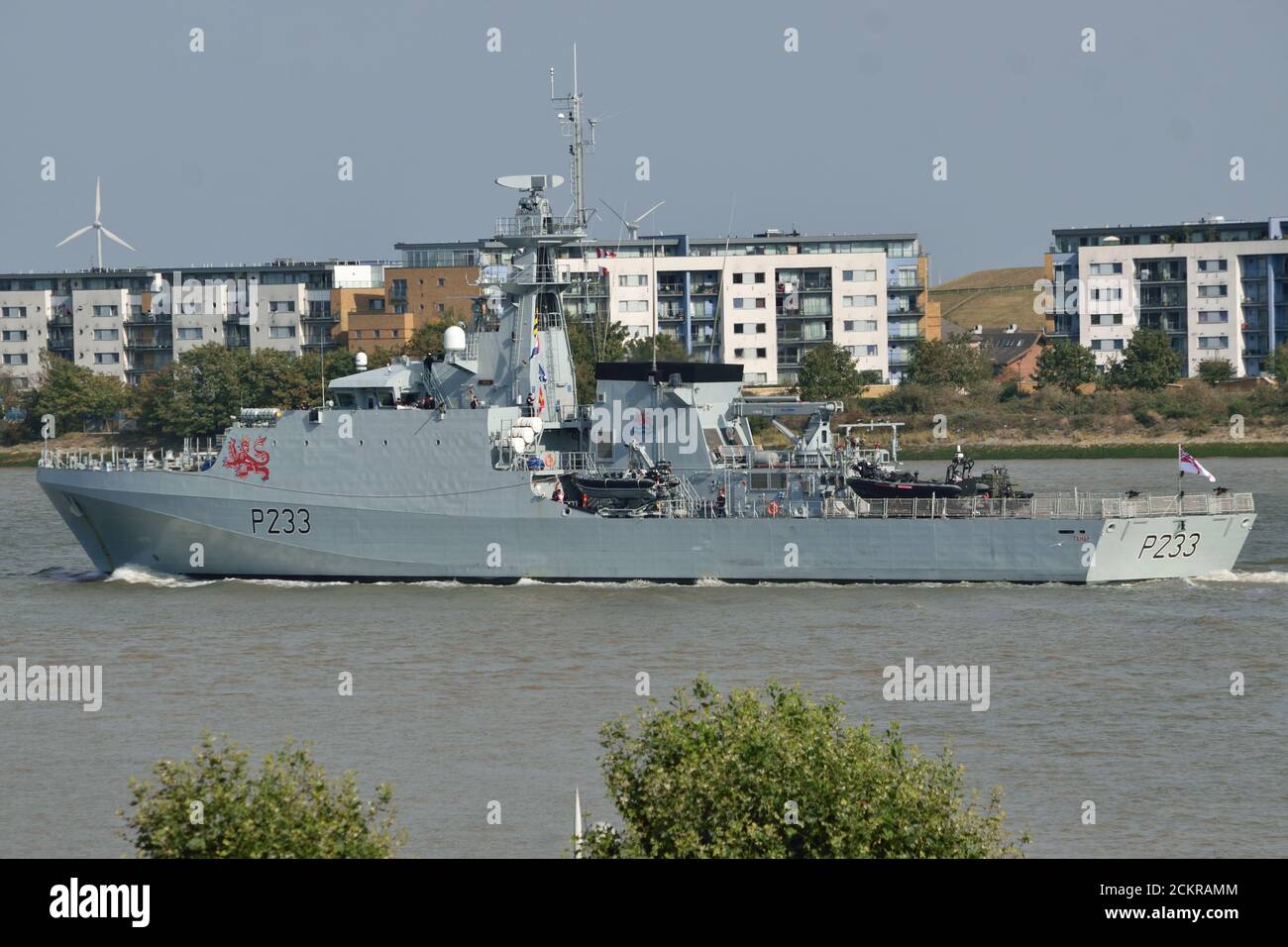 HMS Tamar A Batch 2 River Class Offshore Patrol Vessel Of The Royal