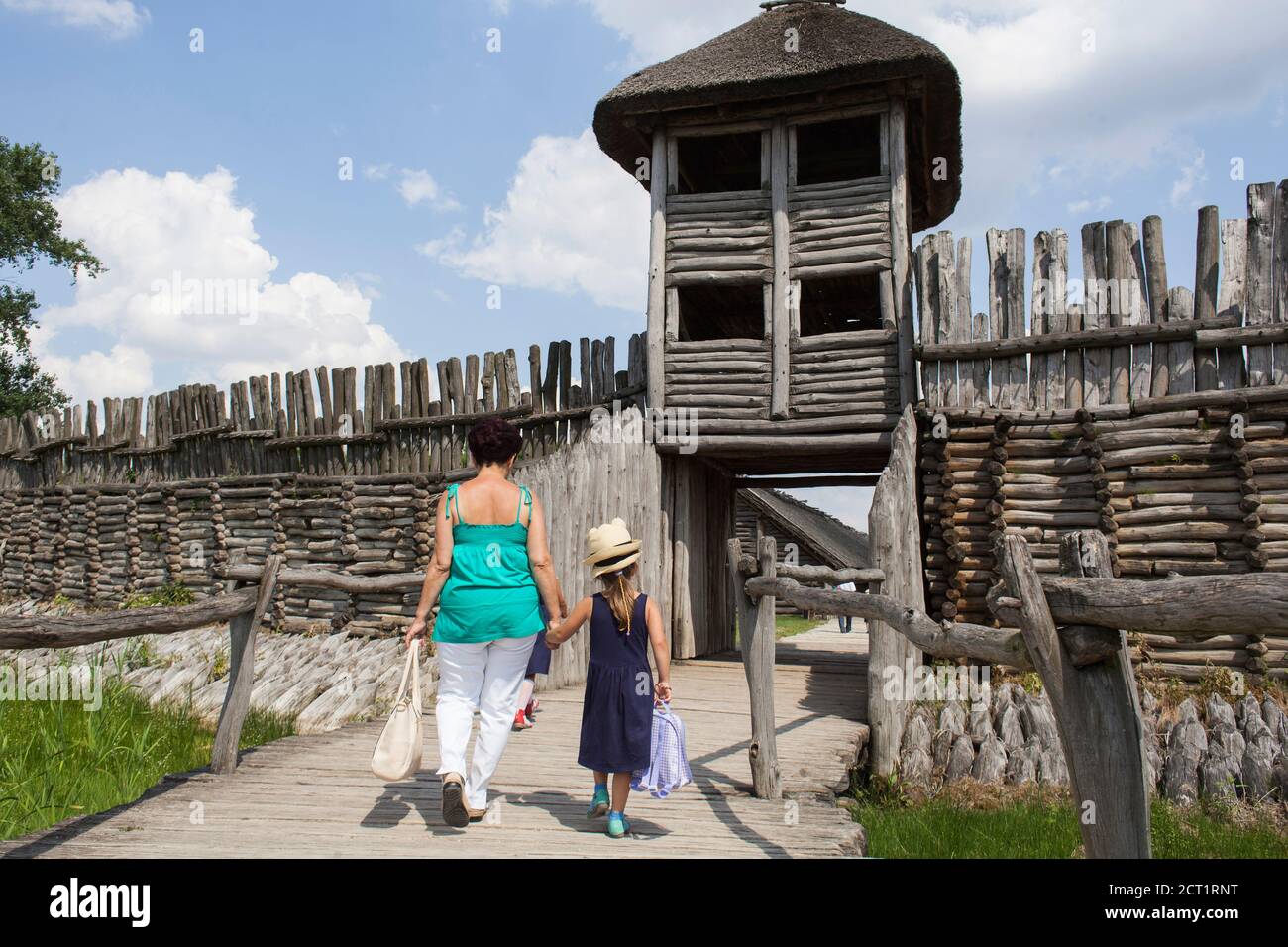 Biskupin Archaeological Site In Poland Stock Photo Alamy