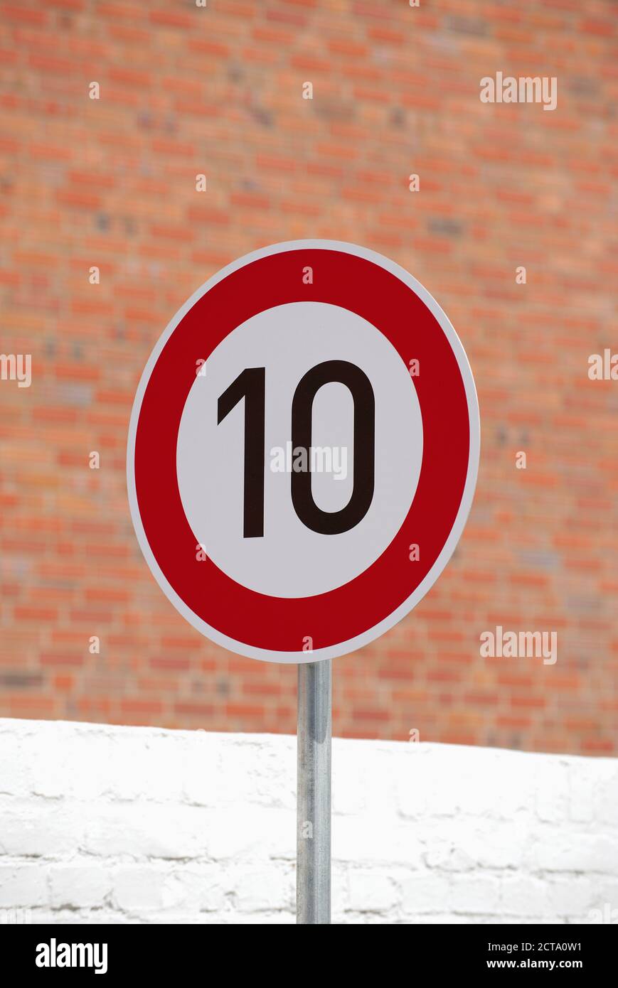 Germany Speed Limit Sign Stock Photo Alamy