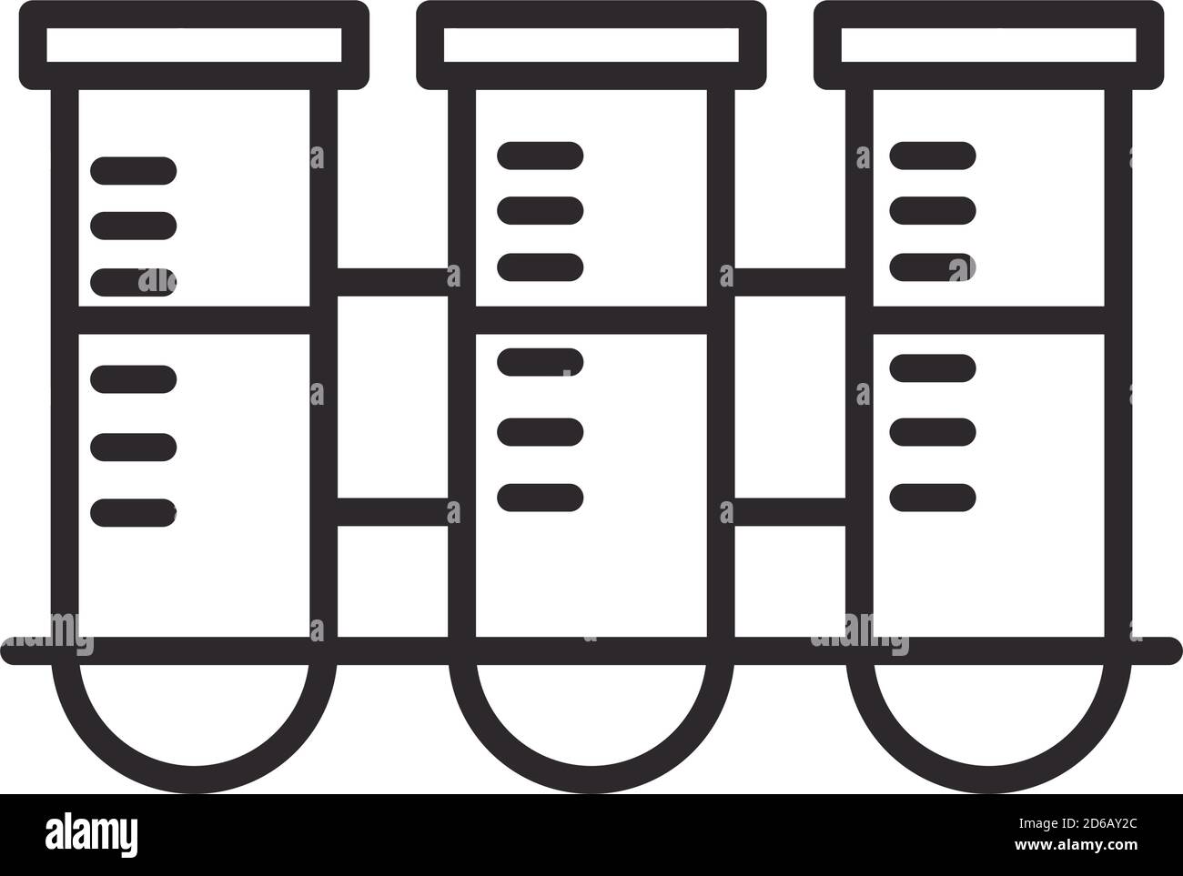 Vaccine Research Science Test Tube On Rack Chemistry Vector