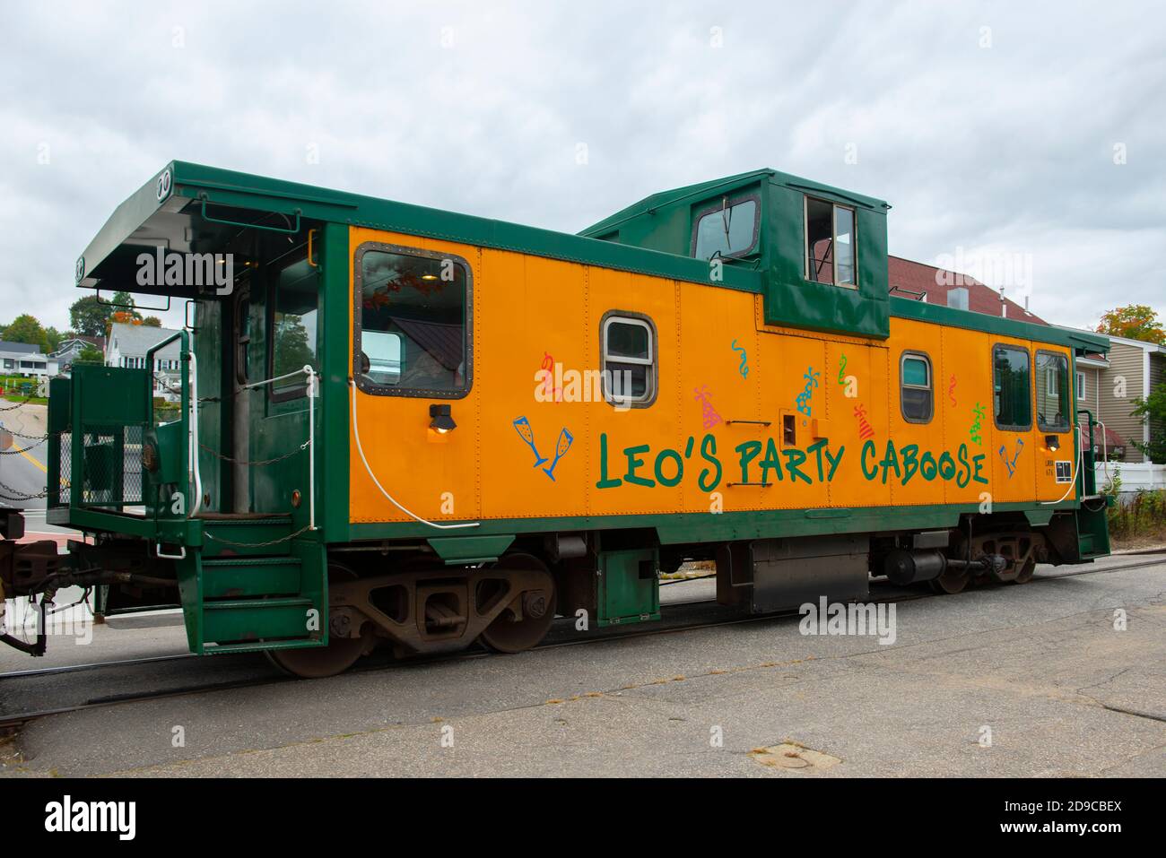 Winnipesaukee Scenic Railroad Caboose At Weirs Beach Station City Of