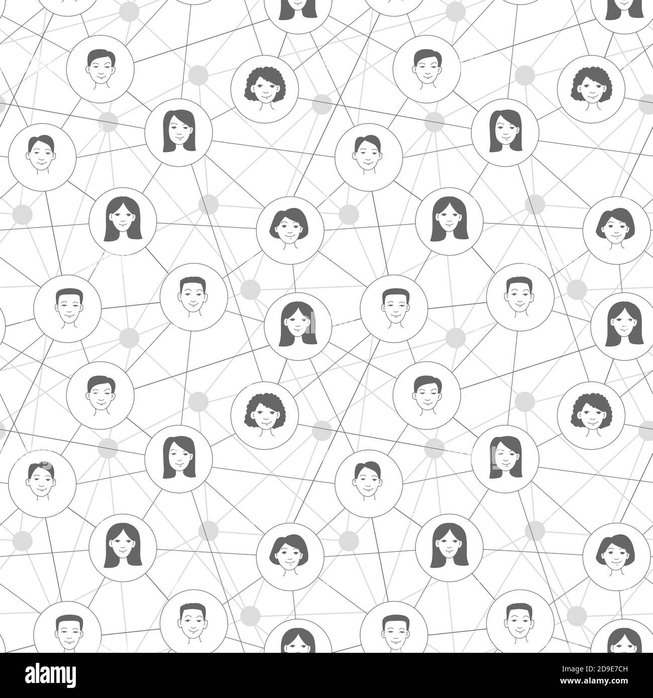 Social Network Communication Background Seamless Pattern Vector