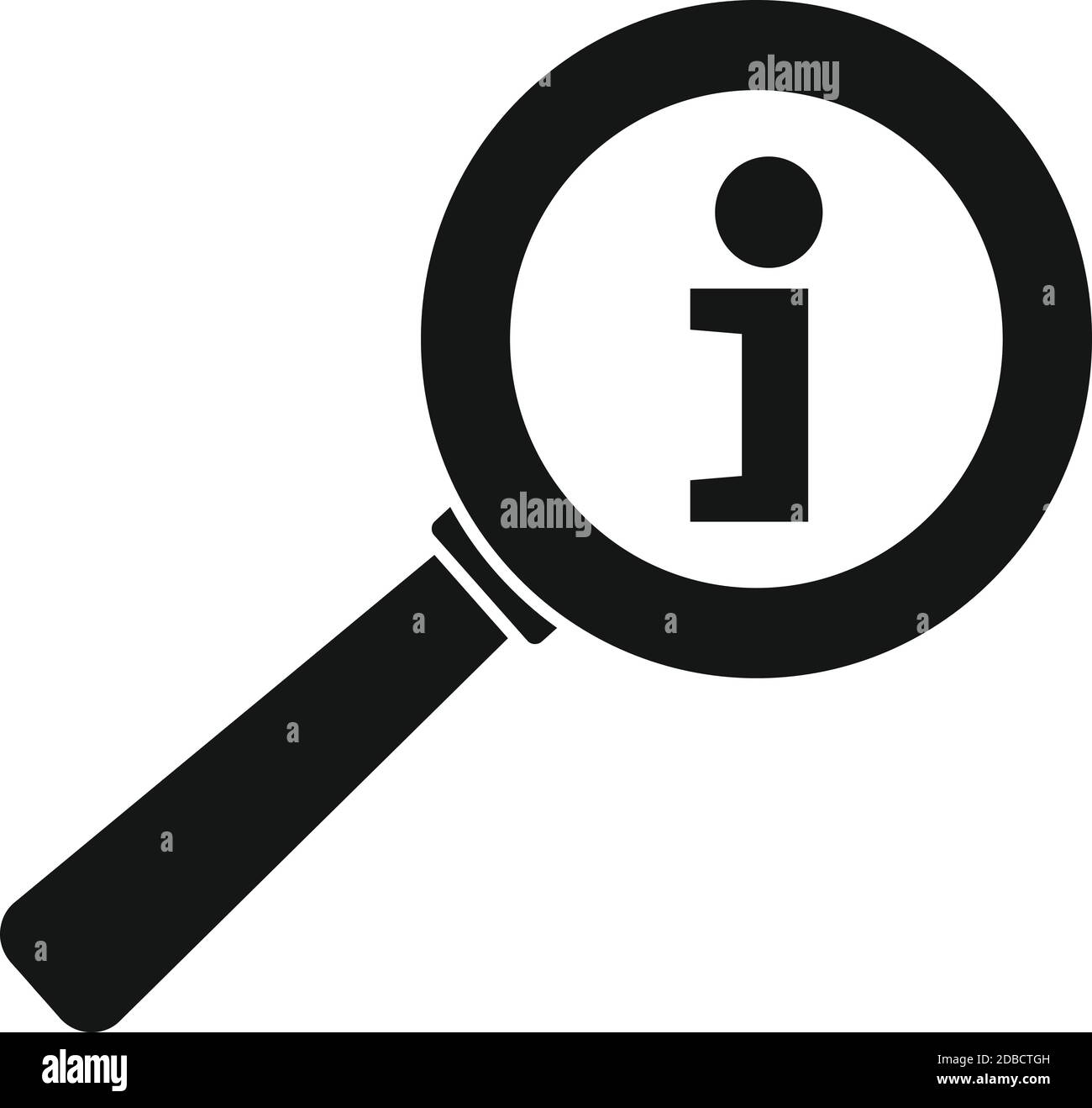 Guide Magnifier Icon Simple Style Stock Vector Image Art Alamy