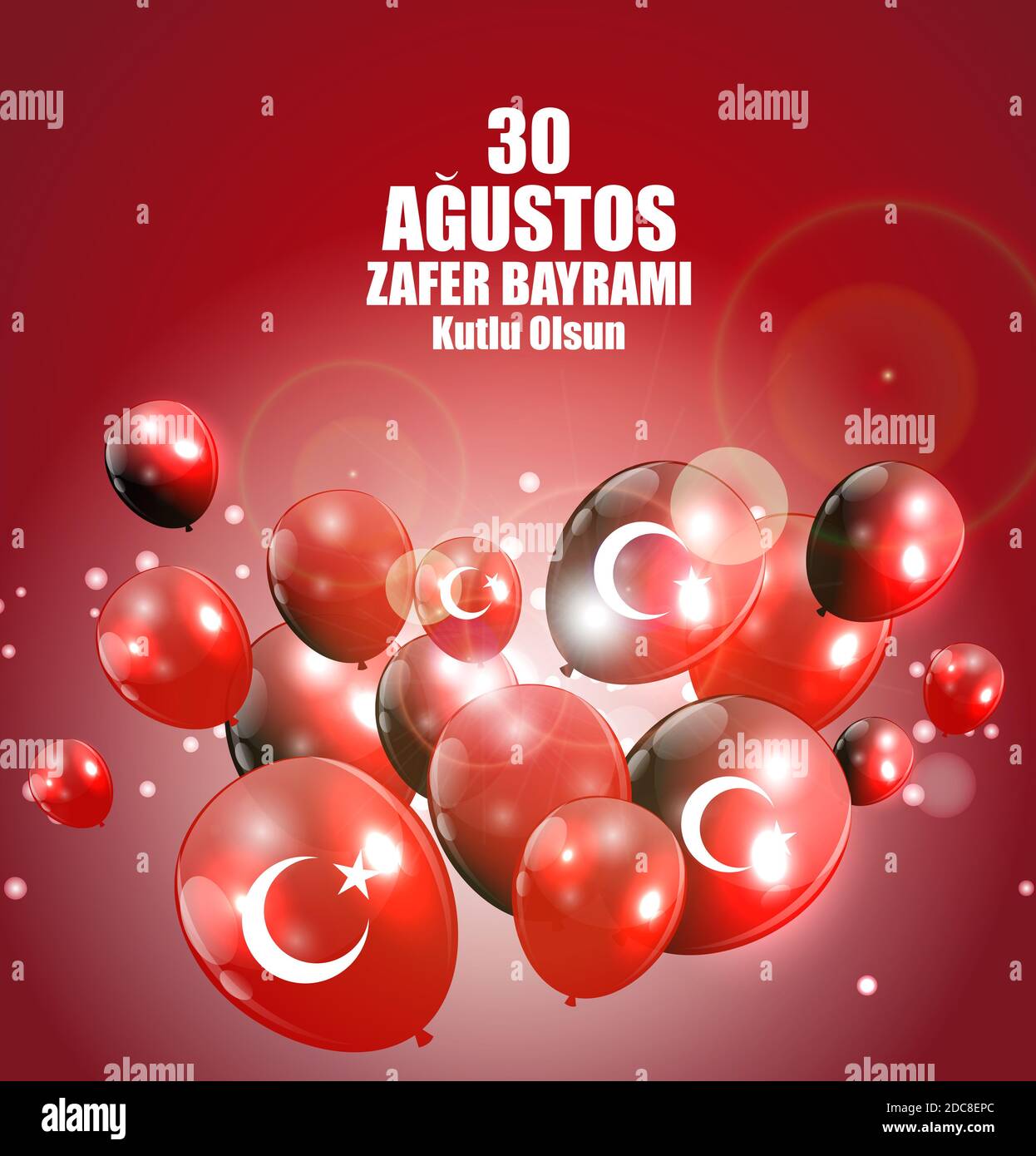 August Victory Day Turkish Speak Agustos Zafer Bayrami Kutlu