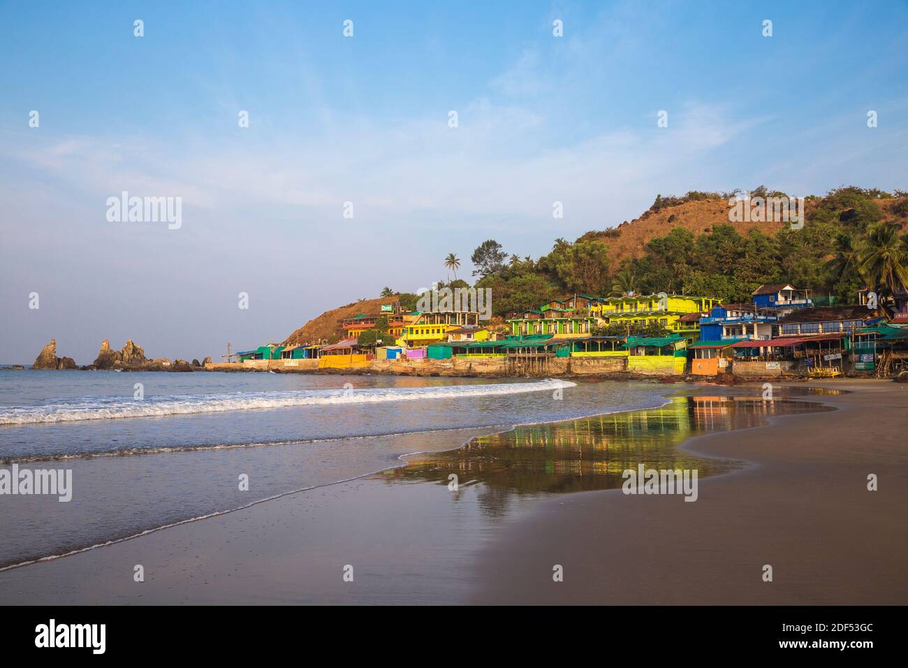 India Goa Arambol Beach Stock Photo Alamy