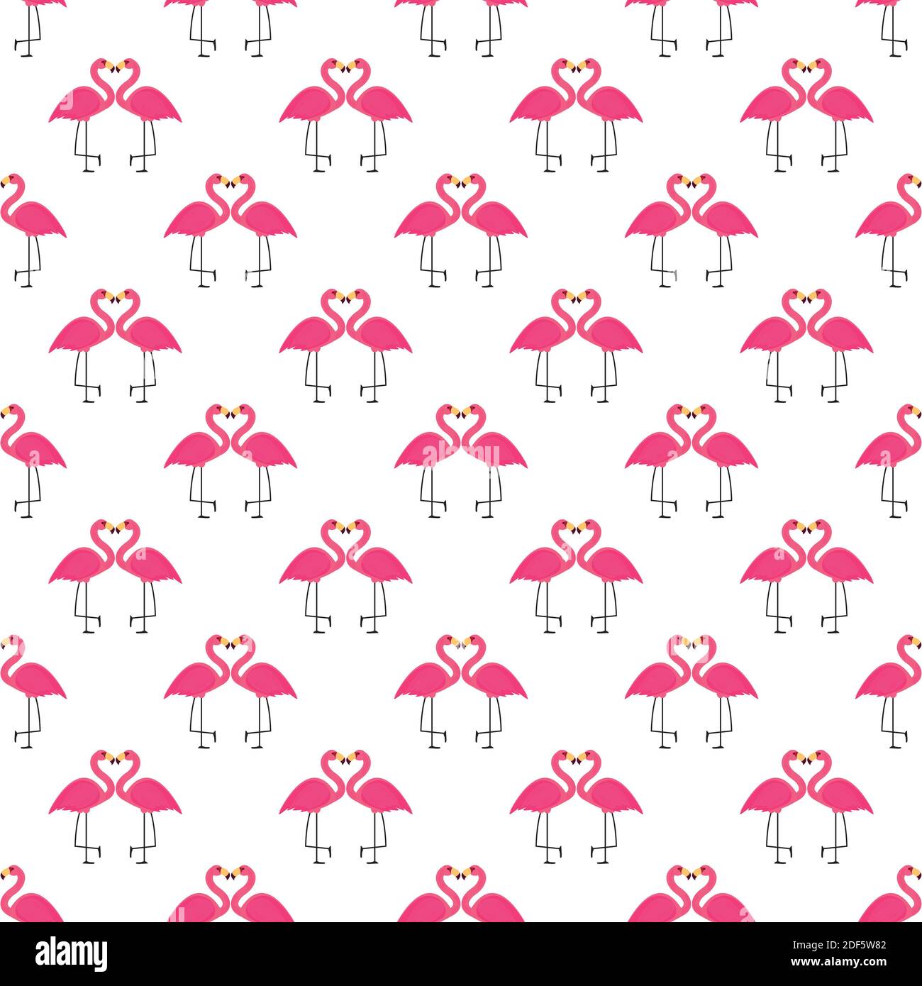 Pink Flamingo Seamless Pattern Background Illustration Stock Photo Alamy