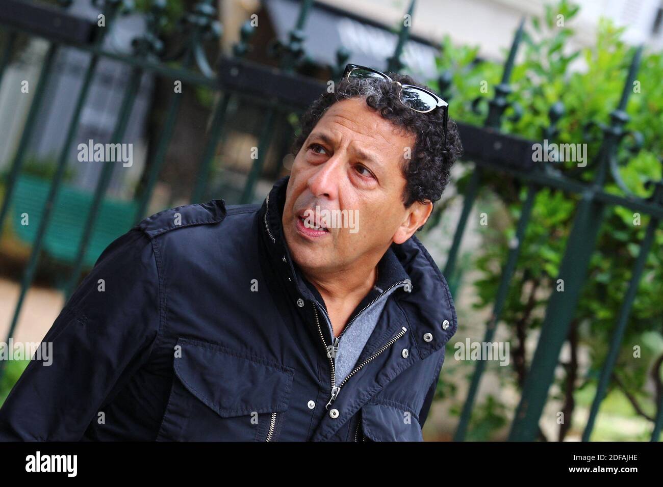 Smain During The Funeral Ceremony Of Guy Bedos At Saint Germain Des