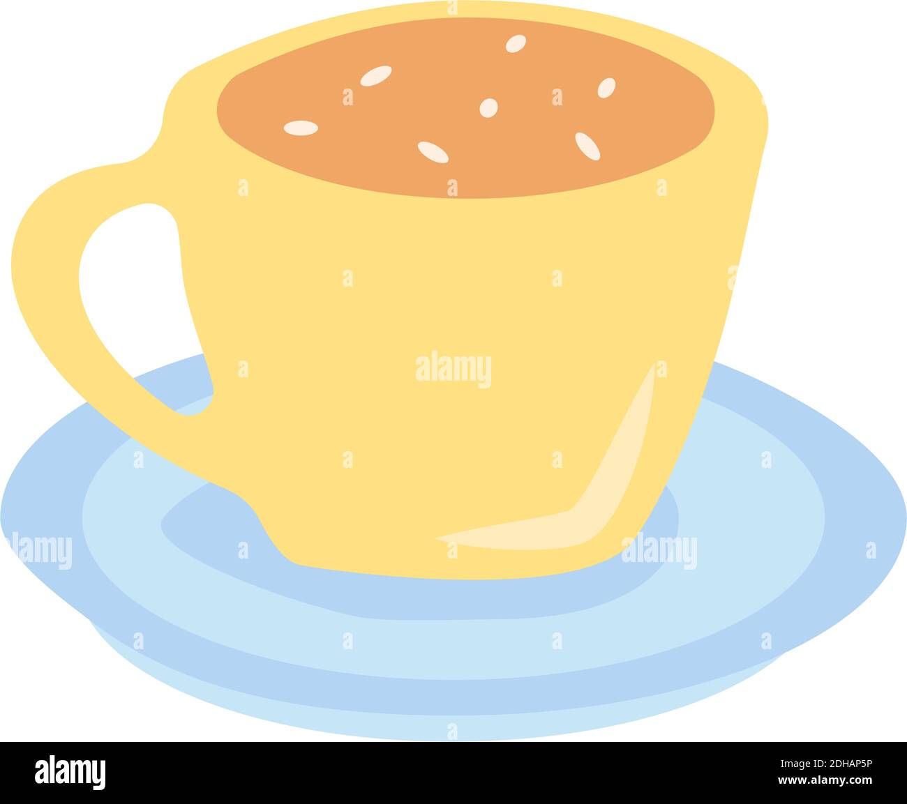Hot Drink Cup Flat Vector Abstract Element Stock Vector Image Art Alamy