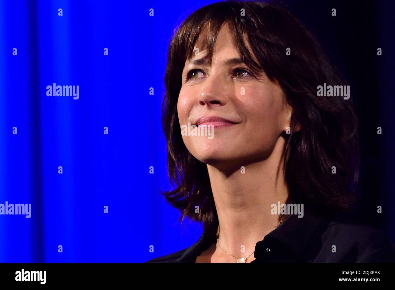 Sophie Marceau Attending The Ceremony Awarding Jean Paul Belmondo With