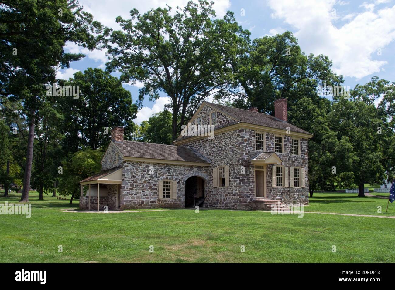 Washington S Hq Isaac Potts House During The Winter Encampment Of The