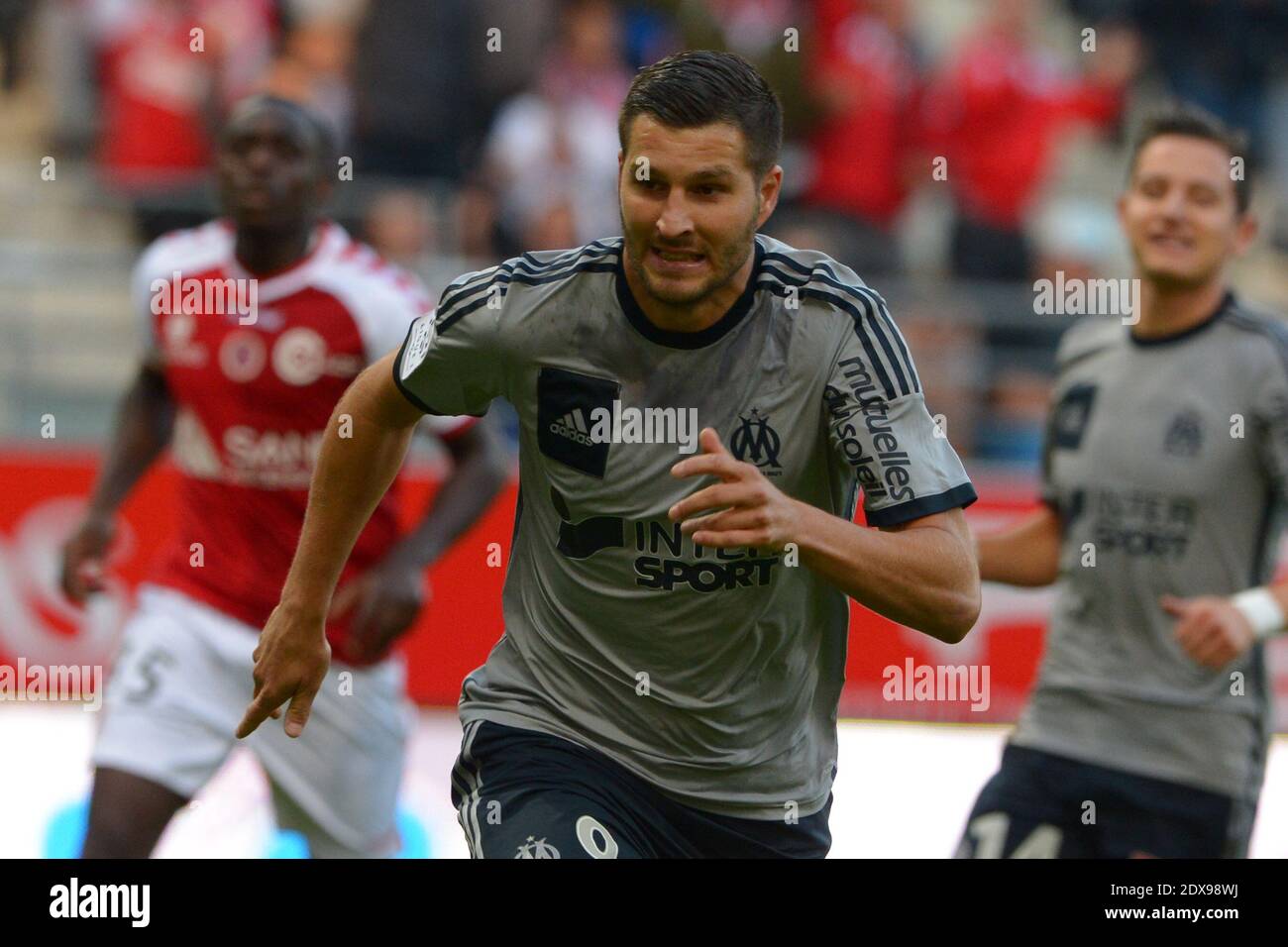 OM S Andre Pierre Gignac During The French First League Soccer Match