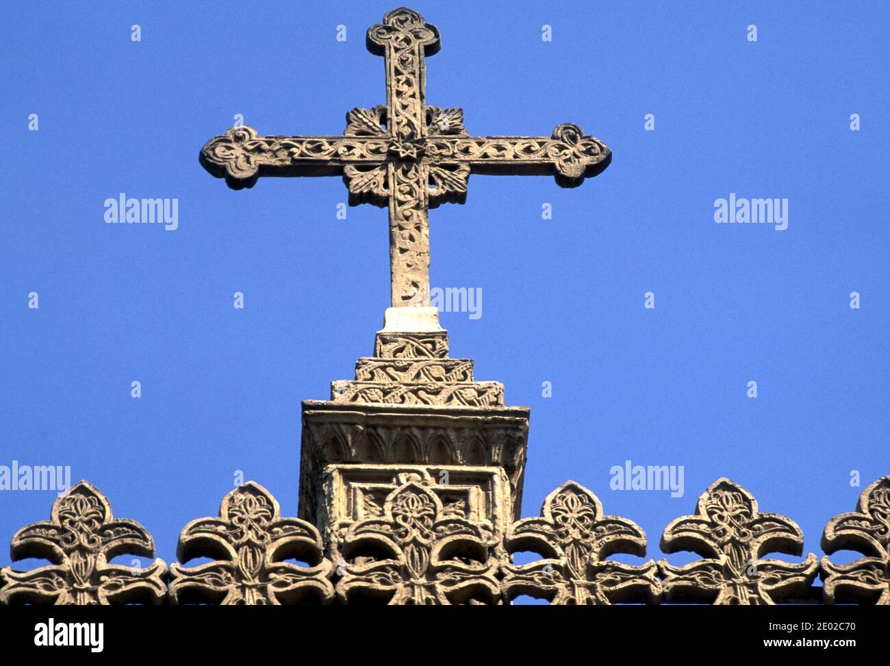 Coptic Cross Cemetery Coptic Quarter Of Cairo Egypt Stock Photo Alamy