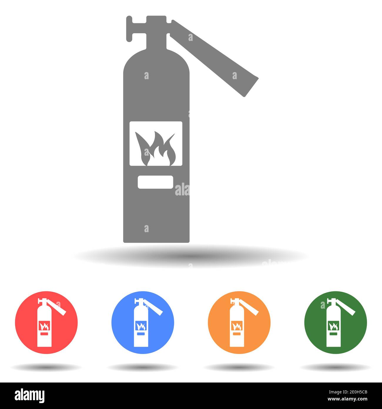 Fire Extinguisher Icon Vector In Simple Style Stock Vector Image Art