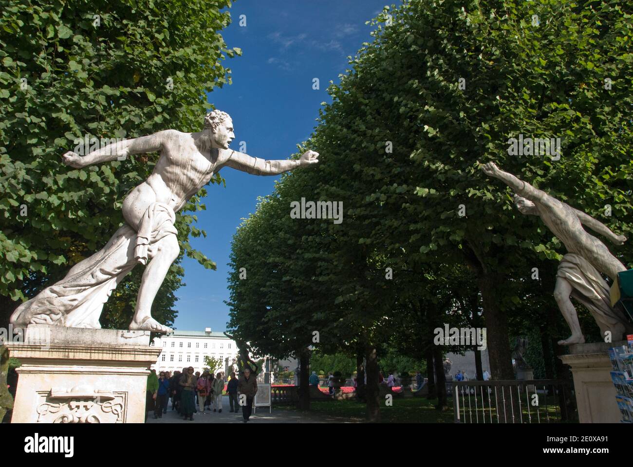 Statues Featured In The Sound Of Music Movie Stand In The Mirabell