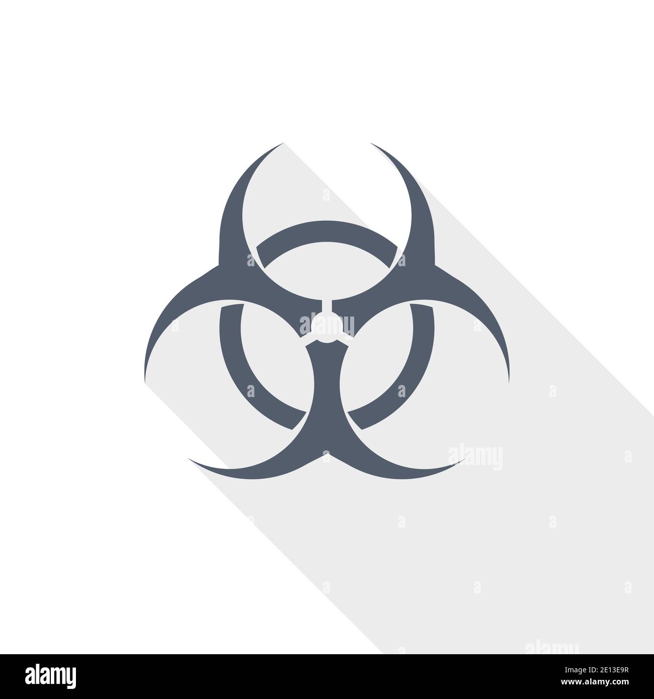 Biohazard Vector Icon Flat Design Illustration In Eps Stock Vector