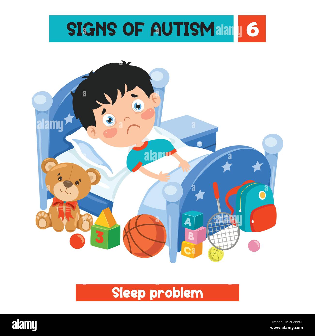 Concept Drawing Of Autism Awareness Stock Vector Image Art Alamy