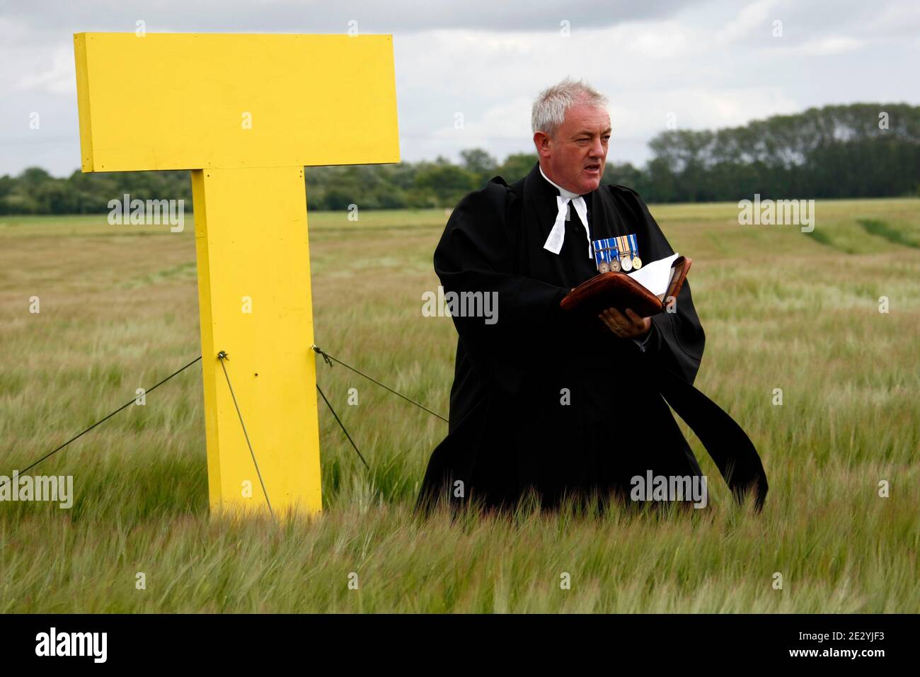 Reverend Pat Aldred During Ceremony For Military Attendees For The