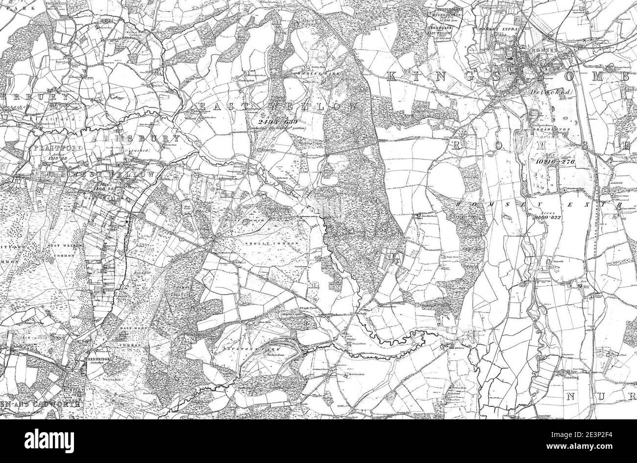 Map Of Wiltshire Sheet Ordnance Survey Stock Photo Alamy