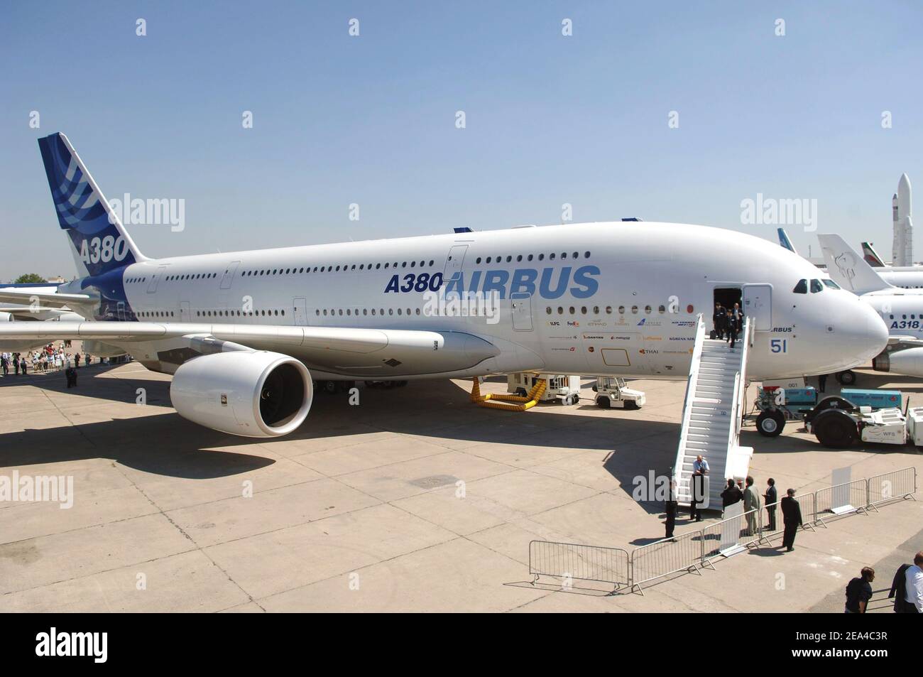 The New Super Jumbo Airbus A On Display At Le Bourget Airport During