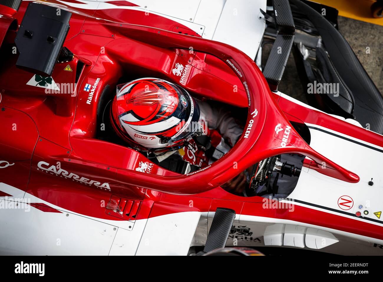 Kimi R Ikk Nen Von Alfa Romeo Racing Orlen Hi Res Stock Photography And