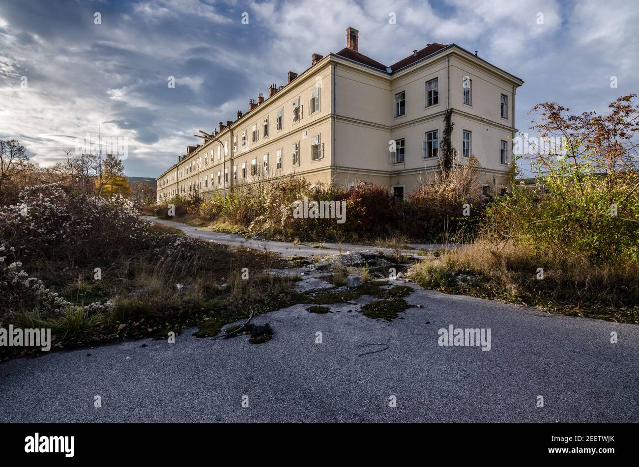 Big Old Abandoned Building Of A Barracks Stock Photo Alamy