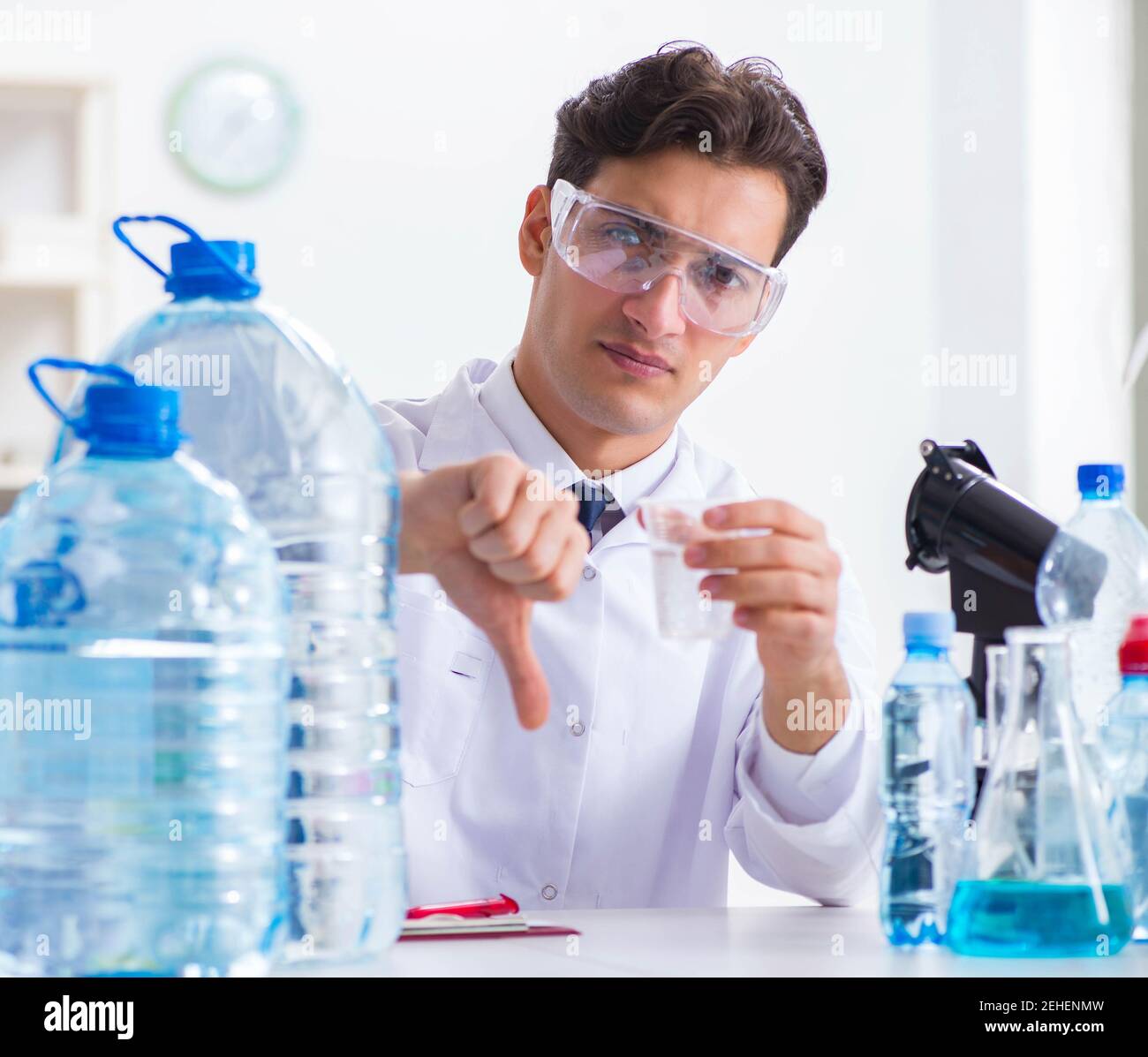 The Lab Assistant Testing Water Quality Stock Photo Alamy