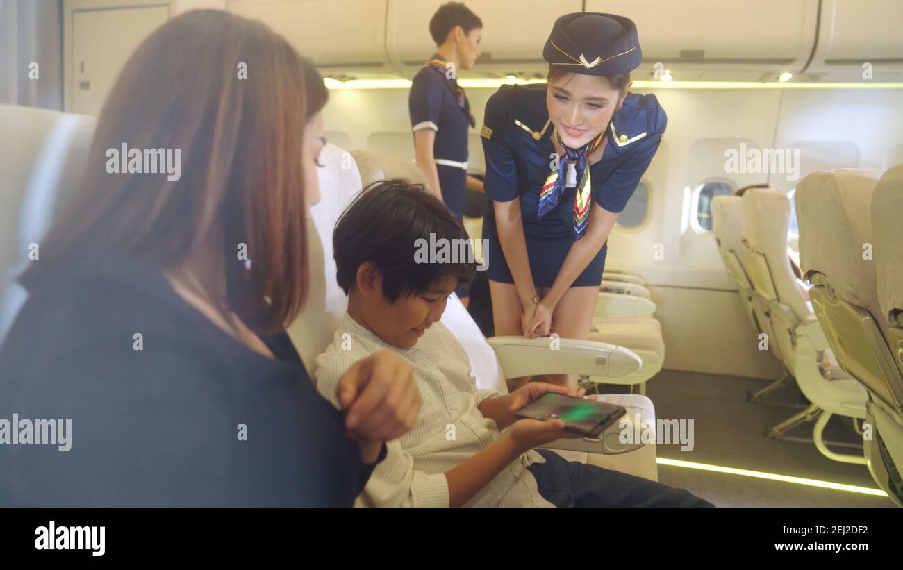 Japanese Stewardesses Seduce Their Horny Passenger On The Plane