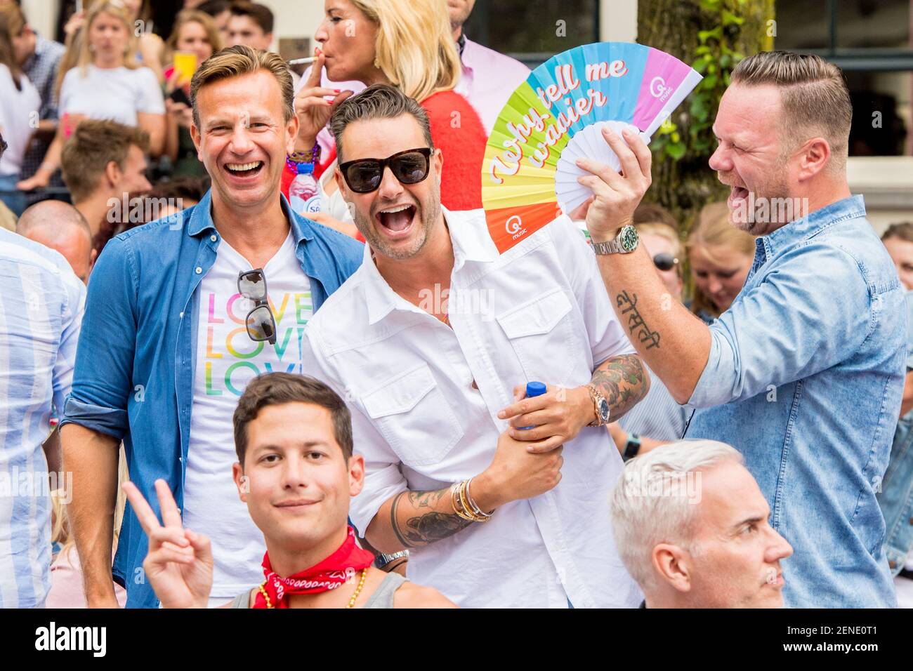 Canal Parade During Amsterdam Gay Pride 2019 Amsterdam Netherlands