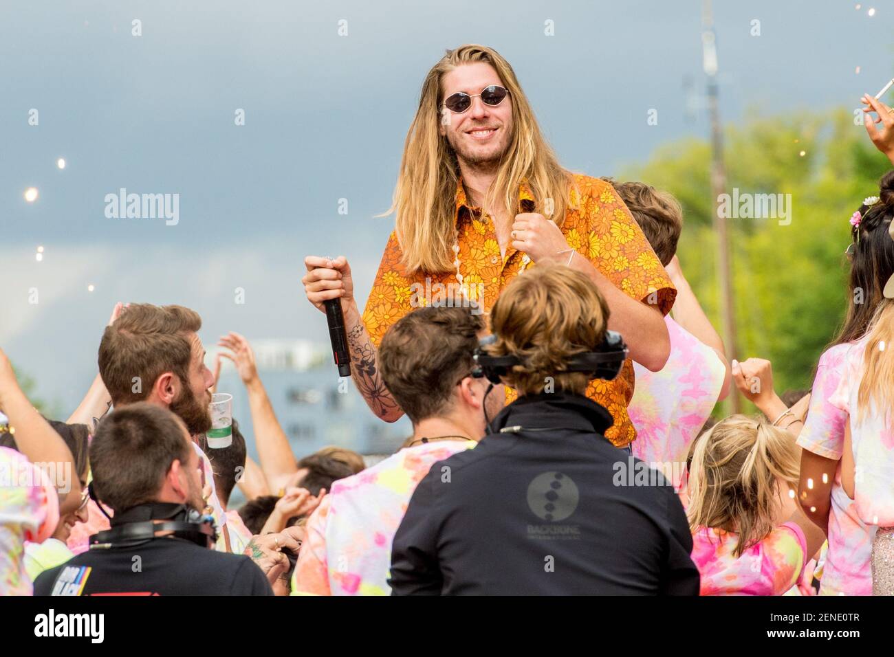 Canal Parade During Amsterdam Gay Pride 2019 Amsterdam Netherlands