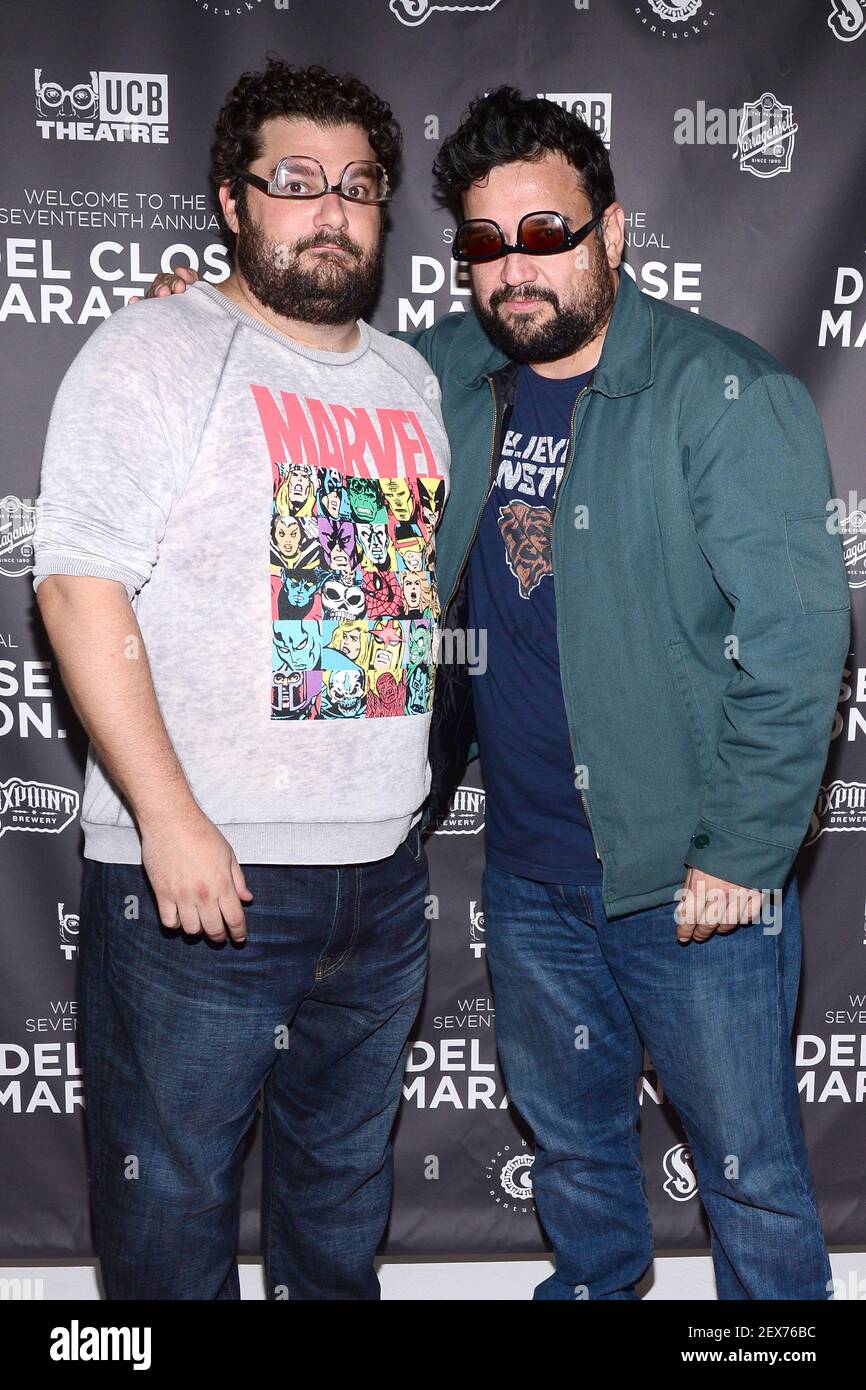 L R Bobby Moynihan And Horatio Sanz Attend The Upright Citizens