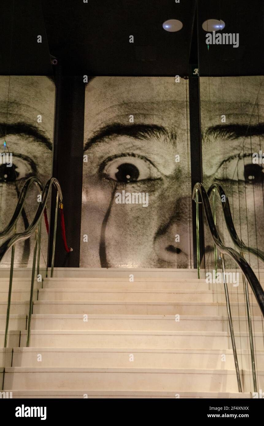 Interior Of Dali Theatre And Museum In Figueres Catalunia Spain Stock