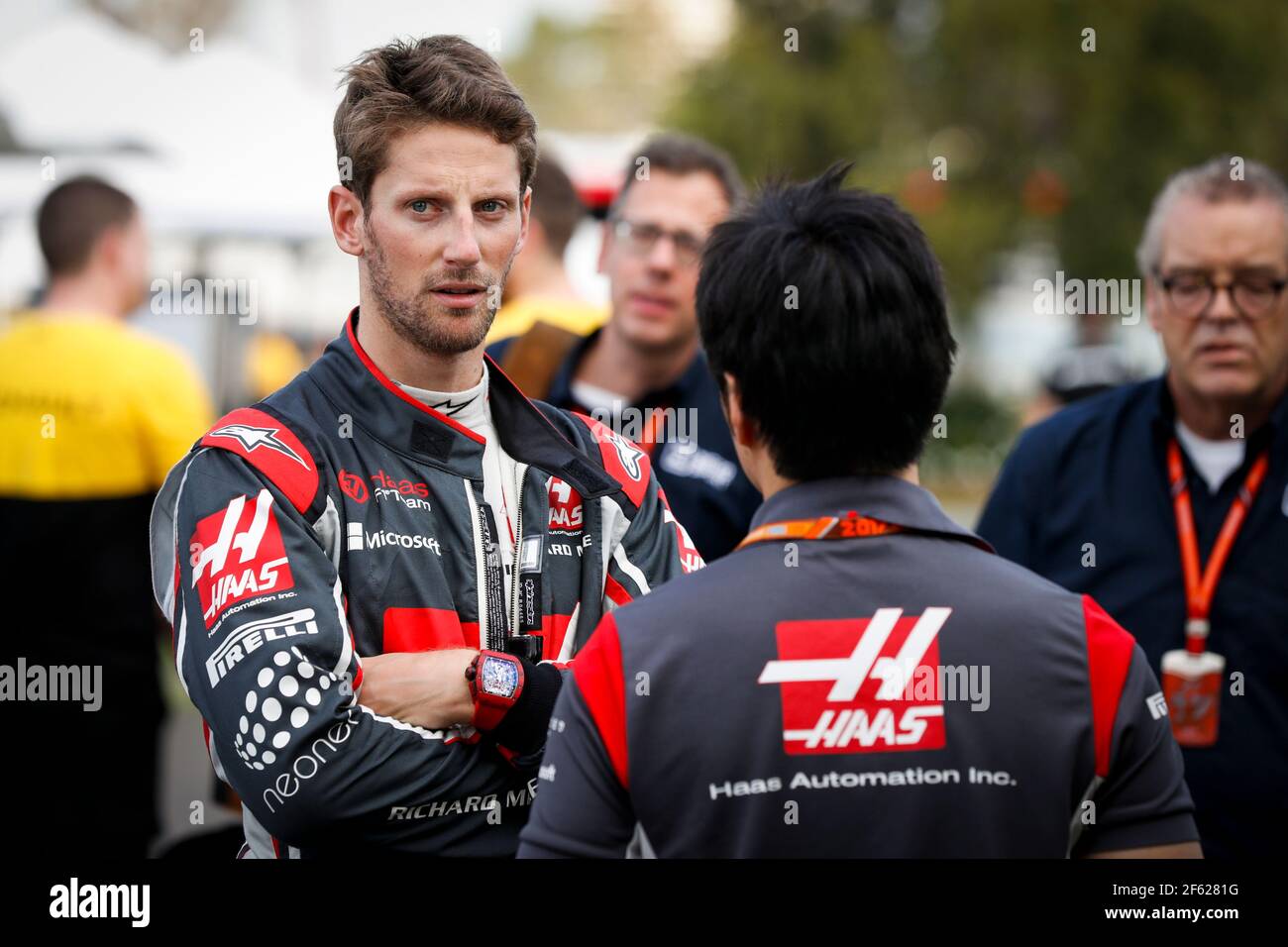 GROSJEAN Romain Fra Haas VF 17 Ferrari Haas F1 Team During 2017