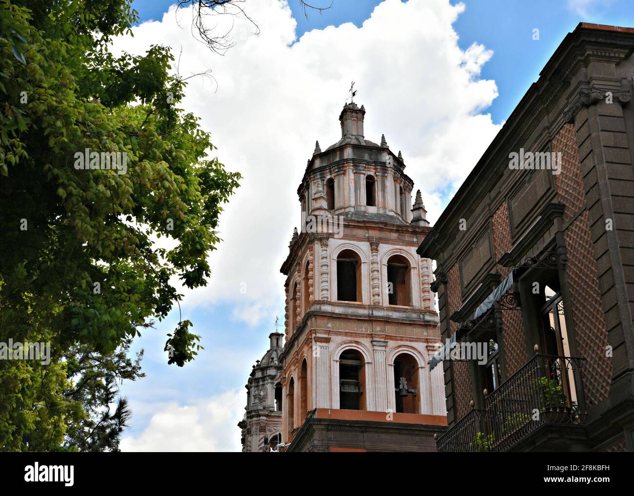 Bell Tower View Of The Baroque Style Templo De San Francisco And A