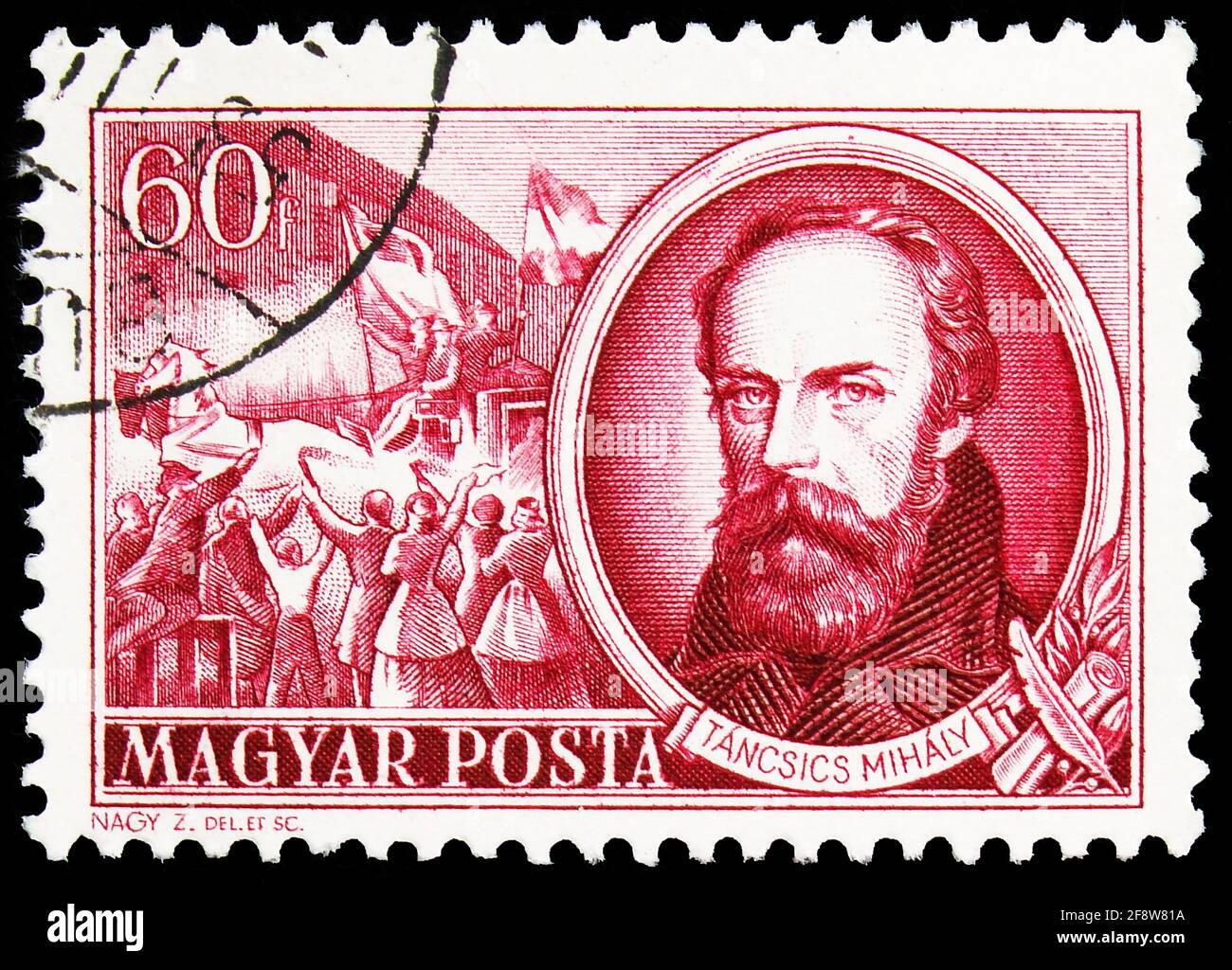 MOSCOW RUSSIA OCTOBER 1 2019 Postage Stamp Printed In Hungary