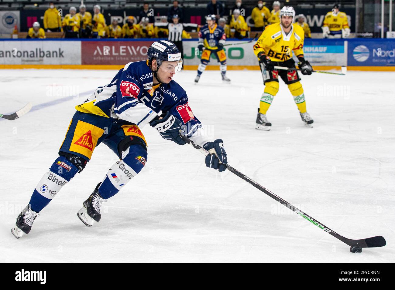 Gregory Hofmann 15 EV Zug During The National League Playoff