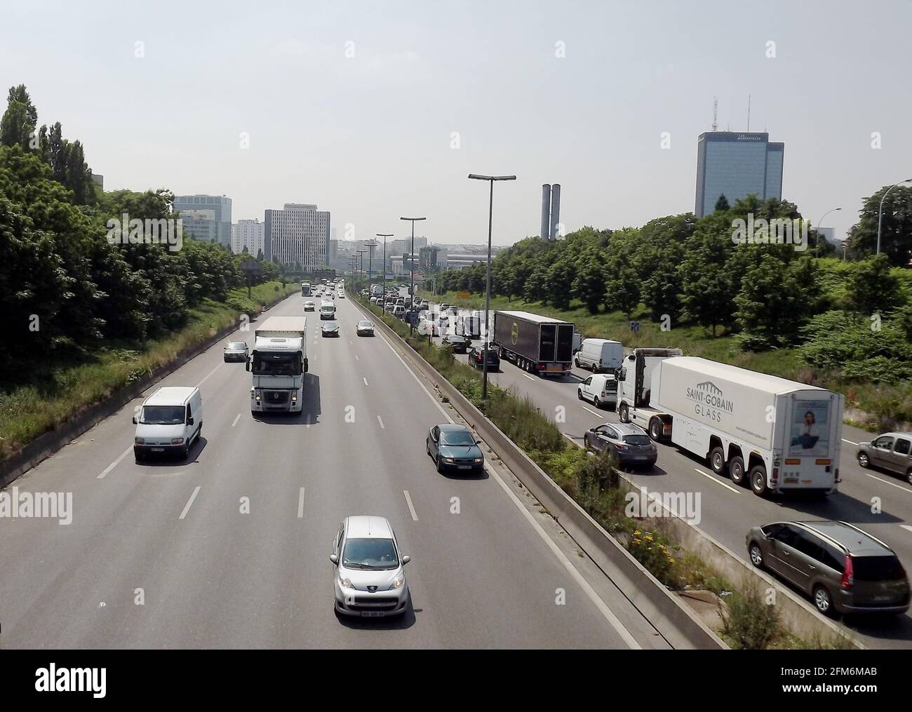 France Autoroute A Bagnolet En Seine Saint Denis Stock Photo Alamy