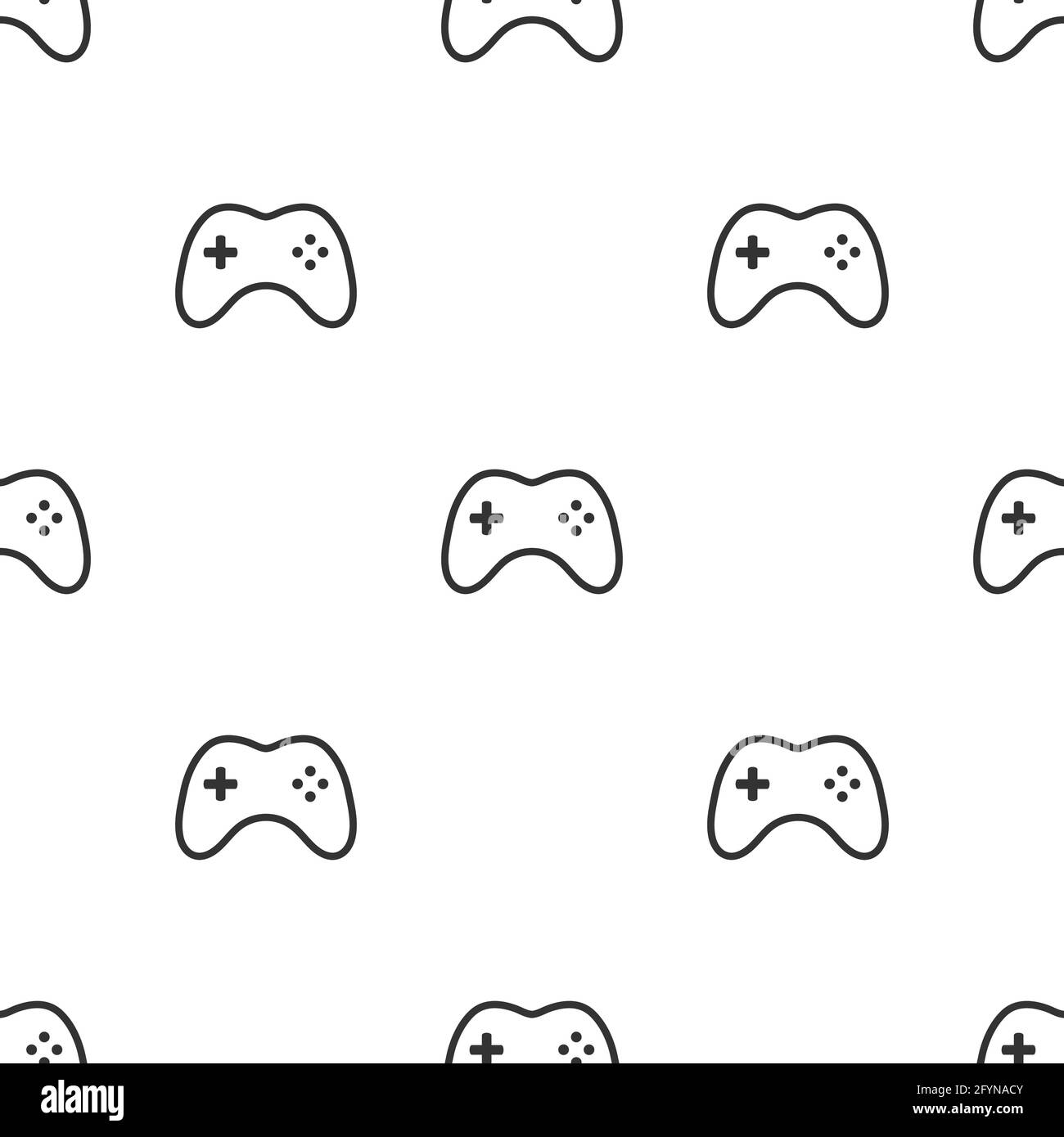 Joystick Seamless Pattern Game Console Symbol Pattern Game