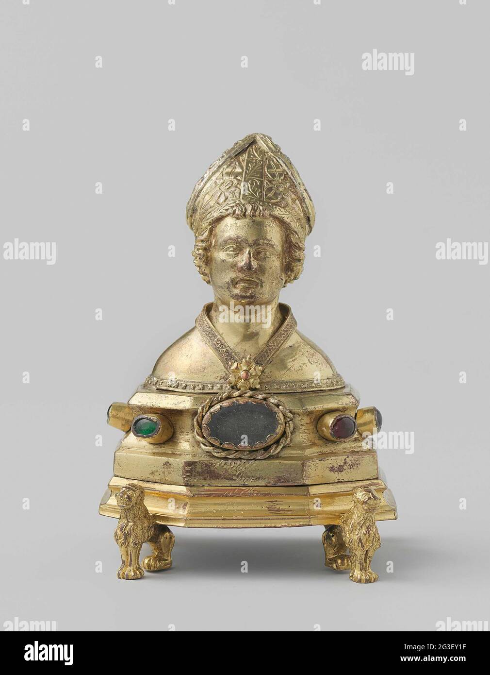 Reliquary This Miniature Bust Houses The Relics Of An Unknown Bishop