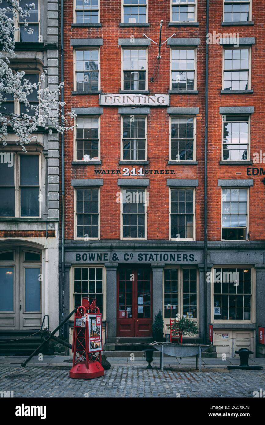 Architecture At The South Street Seaport Museum Manhattan New York