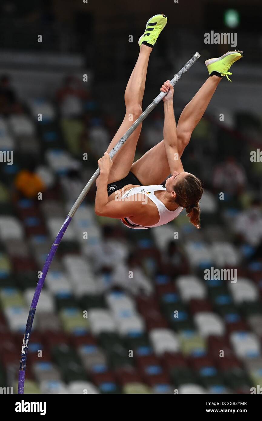 Belgian Fanny Smets Pictured In Action During The Women Pole Vault