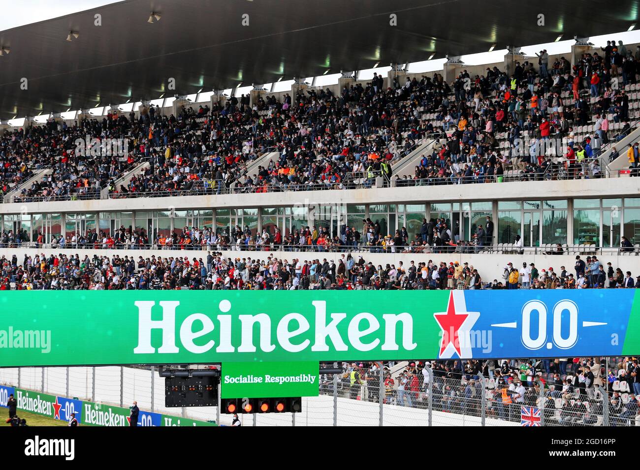 Circuit Atmosphere Fans In The Grandstand Portuguese Grand Prix