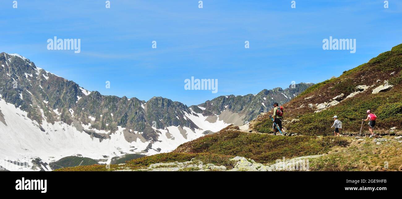 France Haute Savoie Natural Park Of Contamines Montjoie Hikking