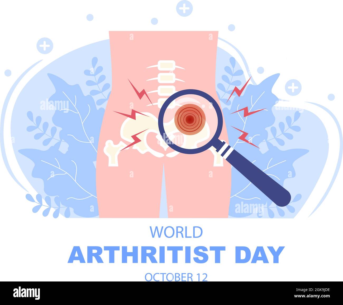 World Arthritis Day Background Illustration Which Is Celebrated On