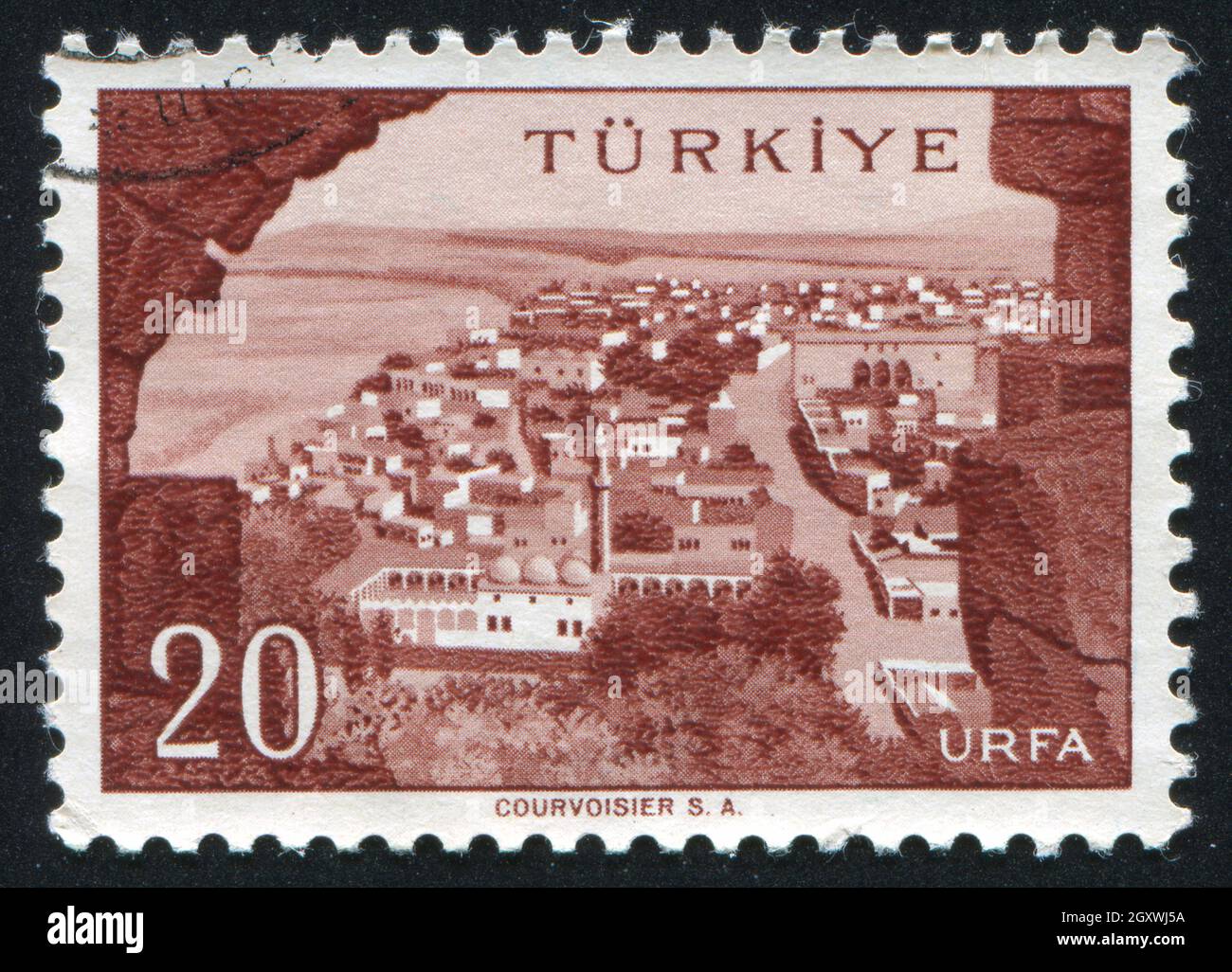 TURKEY CIRCA 1959 Stamp Printed By Turkey Shows Turkish City Urfa