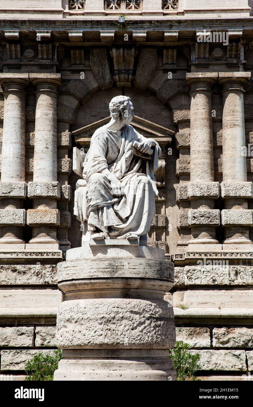 Rome Italy April Detail Of The Palace Of Justice The Seat Of