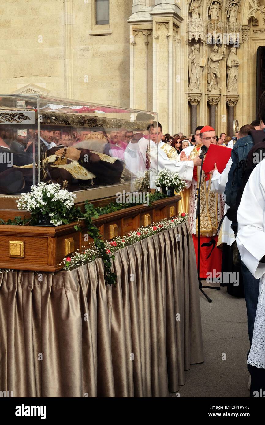 Arrival Of The Body Of St Leopold Mandic In Zagreb Cathedral Croatia