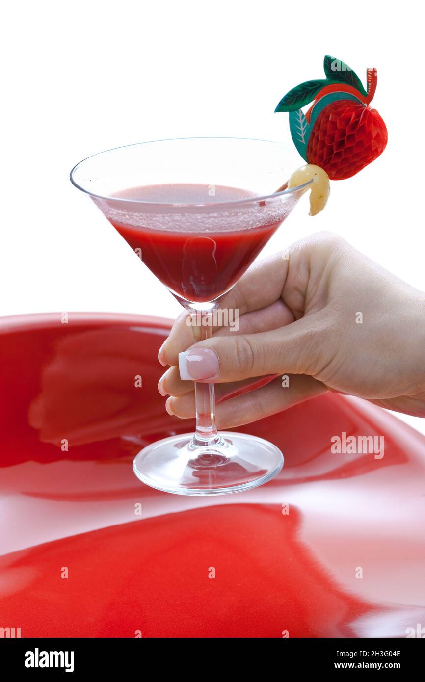 Female Hand Holding Cocktail Stock Photo Alamy