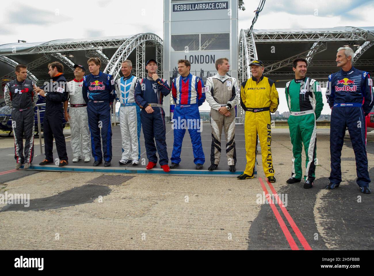 Red Bull Air Race London Pilots Gather Before The Racing In London Uk