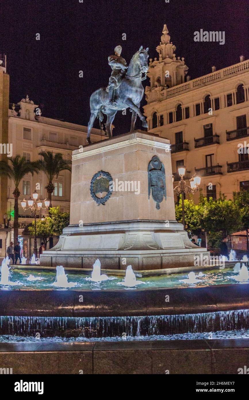 CORDOBA SPAIN NOVEMBER 3 2017 Monument Of The Gran Capitan Gonzalo